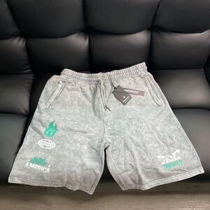 Tenacitl Studios Heavyweight Logo Shorts Gray Men's Size XXL New